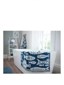 Deyongs Fish Coastal Jacquard 100% Cotton Hand Towel