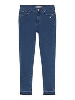 Mintie by Mint Velvet Girls Authentic Indigo Denim Jeggings - Indigo, Size Age: 7-8 Years, Women