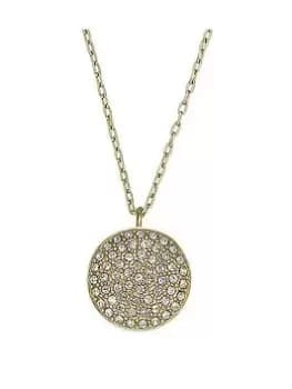 Fossil Sadie Clear Glass Crystal Necklace, Black, Women