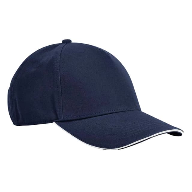 Beechfield Mens EarthAware Classic 5 Panel Cotton Baseball Cap in Mid Navy Mid Navy Male One Size