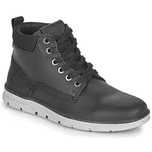 Jack Jones JR TUBAR LEATHER boys's Childrens Mid Boots in Black,4,5,6,2.5
