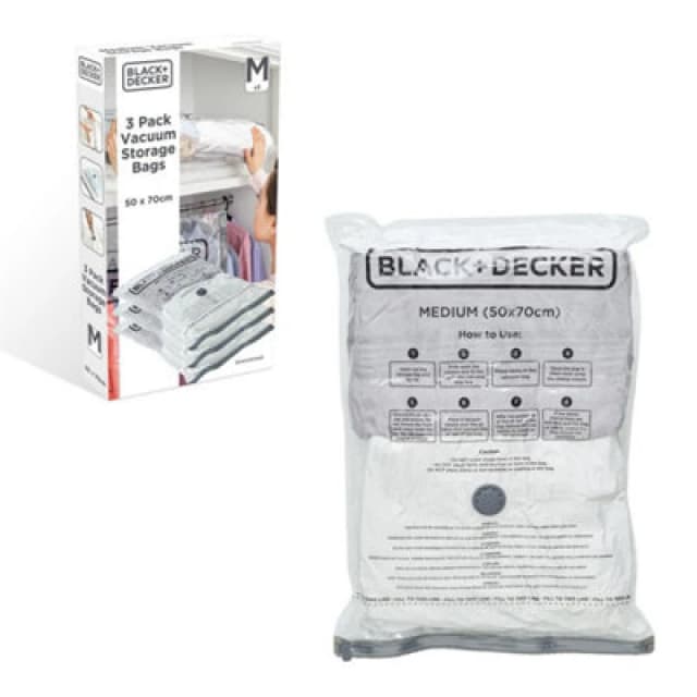 Black + Decker Vacuum Bag 3pk - Medium 63429