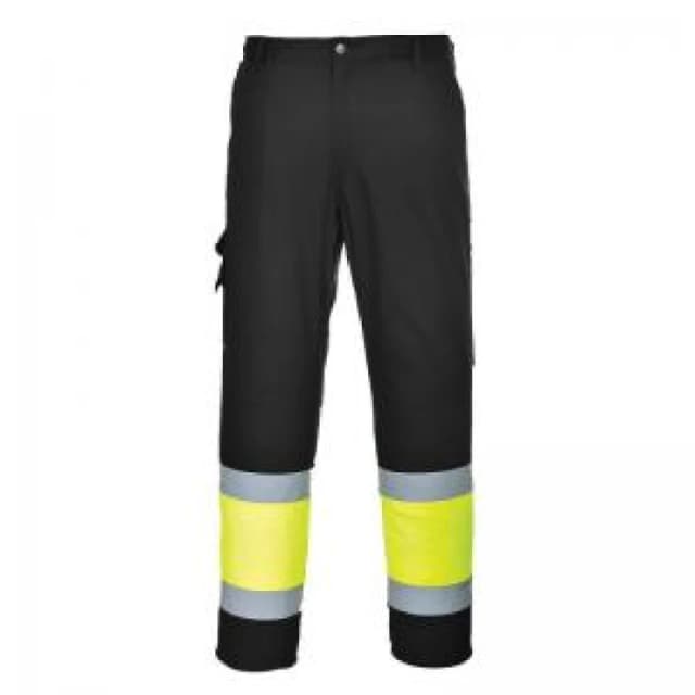 Portwest Hi Vis Two Tone Combat Trousers E049YBRL Colour: Yellow / Black