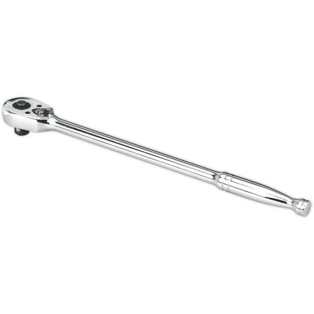 Loops Long Reach 48-Tooth Pear-Head Ratchet Wrench - 3/8 Inch Sq Drive - Flip Reverse Multi