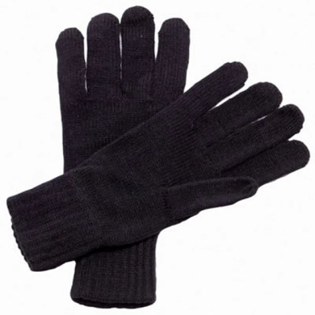 Regatta Professional Unisex Knitted Winter Gloves Black (One Size)