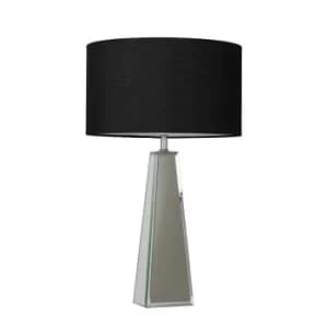 Carson XL Table Lamp with Large Black Reni Shade
