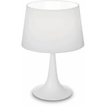 Ideal Lux London - 1 Light Small Table Lamp White, E27