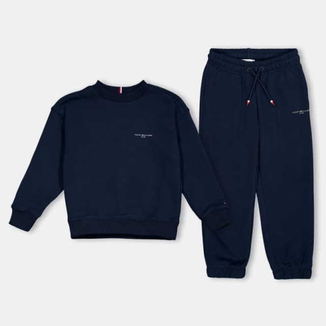 Tommy Hilfiger Sweatshirt and Joggers Set Juniors Night Navy C1G male 8Y