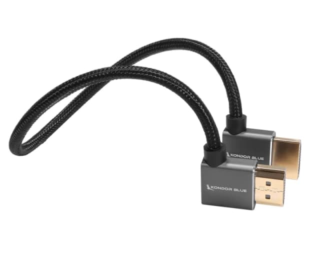 Kondor Blue KB-FHDMI-12RA-LA-BK HDMI cable 0.3 m HDMI Type A (Standard