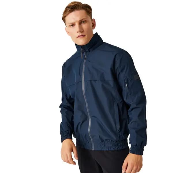 Regatta Mens Shorebay II Showerproof Hooded Jacket S - Chest 37-38' (94-96.5cm) NAVY RMW390-540-S