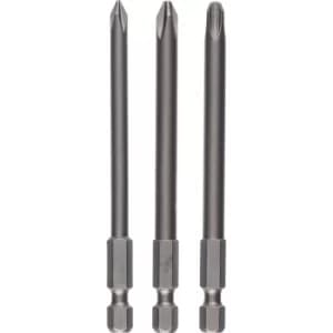 Bosch 3 Piece 152mm Long Phillips Screwdriver Bit Set