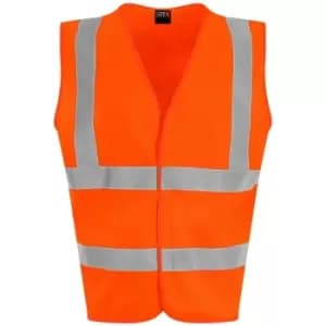 PRO RTX Unisex Adult Sleeveless Hi-Vis Vest (5XL) (Hi Vis Orange) - Hi Vis Orange