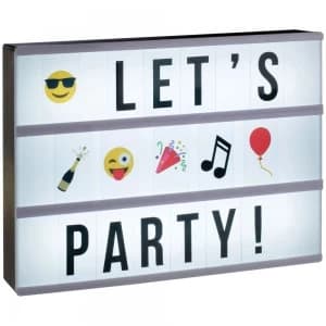 Locomocean A4 LED Cinematic Light Box with 90 Letters and 10 Emojis