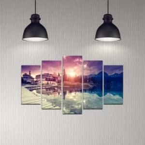 5DMDF-28 Multicolor Decorative MDF Painting (5 Pieces)