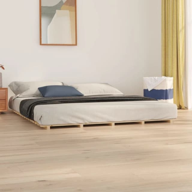 VIDAXL Bed Frame without Mattress 180x200cm Super King Solid Wood Pine Vidaxl 8720845683016