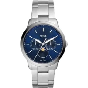 Mens Fossil Neutra Minimalist Multifunction Stainless Steel Watch