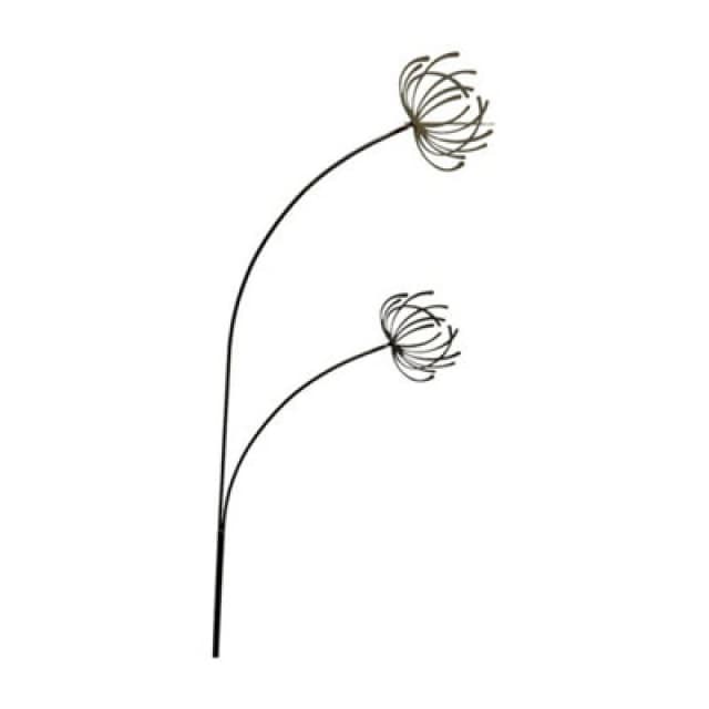 Poppy Forge Clematis Garden Art - Bare Metal/ready To Rust - W37 X H133 Cm