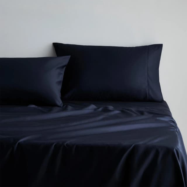 Sheridan 1000tc Cotton Sateen Fitted Sheet - Blue Blue One Size