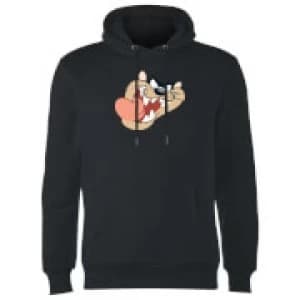 Looney Tunes Tasmanian Devil Face Hoodie - Black
