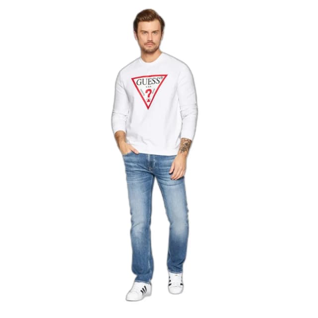 Guess Sweatshirt Guess Audley CN Blanc Male S
