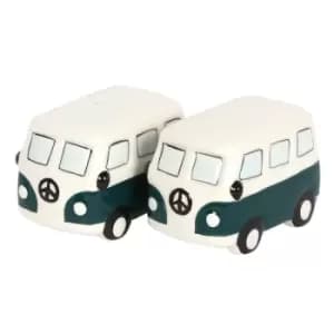 Dark Green Campervan Cruet Salt and Pepper Set