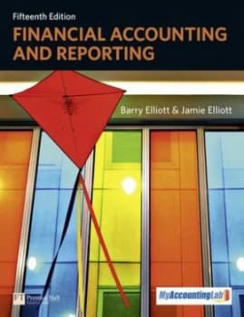 Financial Accounting and Reporting by Barry Elliott Paperback
