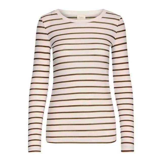 fransa Womens T-Shirt fransa Hizamond Stripe 33 Beige Female M