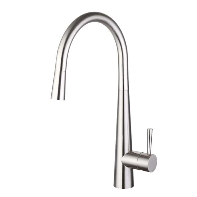 Balterley Contemporary Pull Out Single Lever Kitchen Mixer Tap, Chrome in Silver Silver Unisex