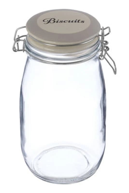 Premier Housewares Grocer Biscuit Storage Jar Clear