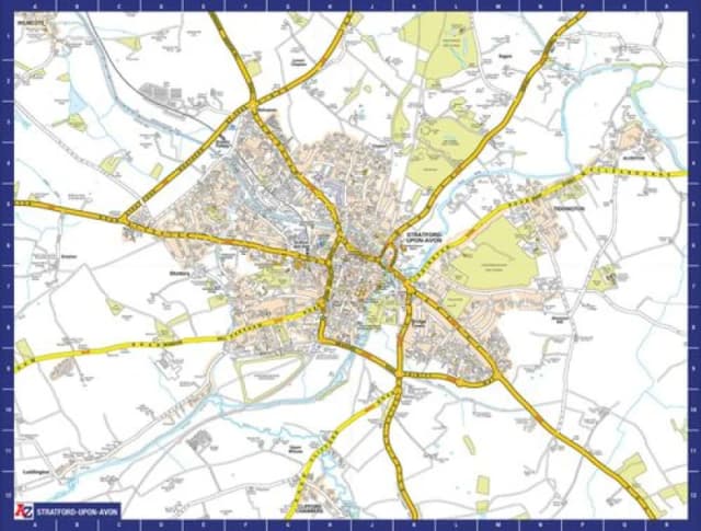 A to Z A to Z Map of Stratford-upon-Avon 1000 Piece Jigsaw Puzzle