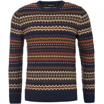 Barbour Case Fair Isle Crew - Navy NY72