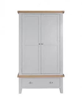 K-Interiors Harrow Part Assembled 2 Drawer, 2 Door Wardrobe