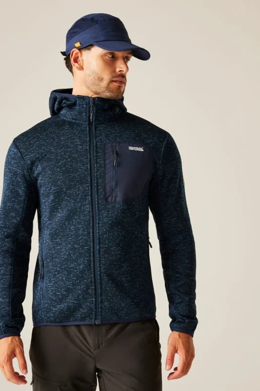 Regatta Regatta Men Newhill Stretch Insulated Hooded Fleece in Blue Size: 2X-large Blue XXL Male 5063516218838