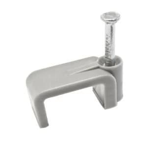 BQ Grey 1.5mm Twin Earth Cable Clips Pack of 100