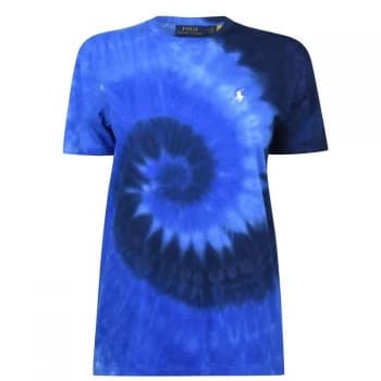 Polo Ralph Lauren Tie Dye T Shirt - Blue Ocean