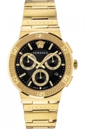 Gents Versace Greca Logo Chrono Watch VEZ900421