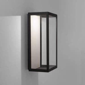 LED 1 Light Outdoor Wall Light Black IP44
