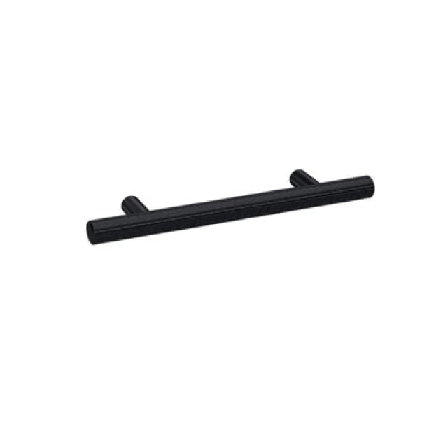 HUDSON REED Hudson Reed - Nuie Matt Black 156mm Knurled Bar Furniture Handle with 96mm Hole Centres - H020 H020
