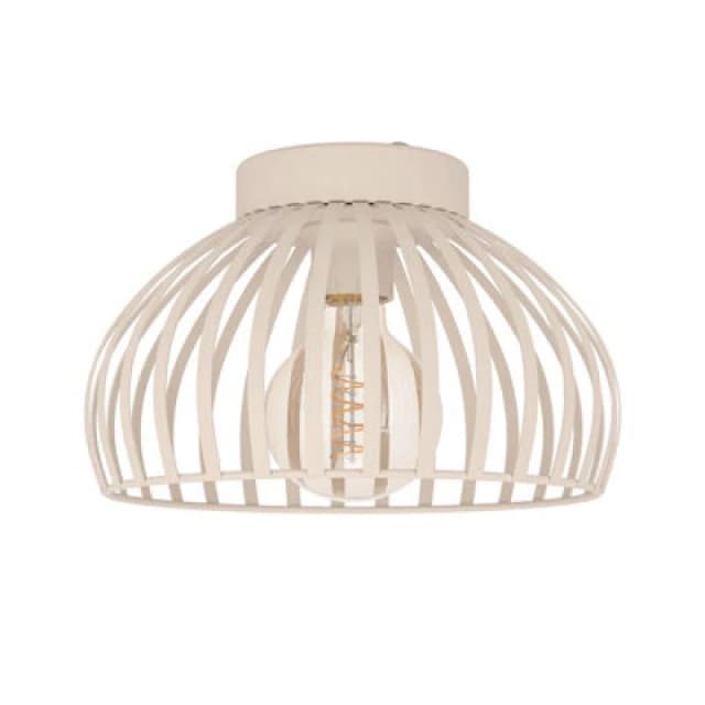 EGLO Mogano 3 Sandy Steel Minimalist, Caged Style Ceiling Light Nude