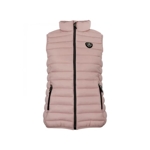 Womens Peak Mountain Fine Puffer Vest Rose Female M