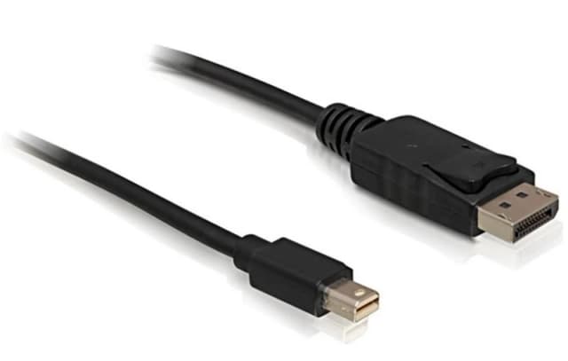 DeLOCK mini DP/DP 1.2 2m Mini DisplayPort DisplayPort Black