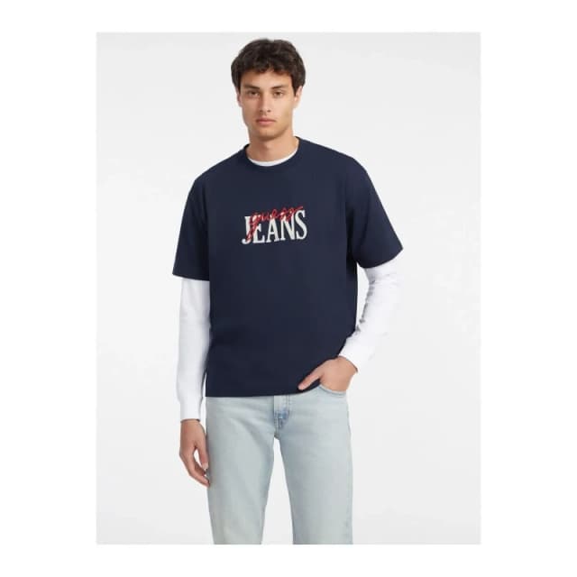 Guess Oversized T-Shirt Guess Bleu Male S