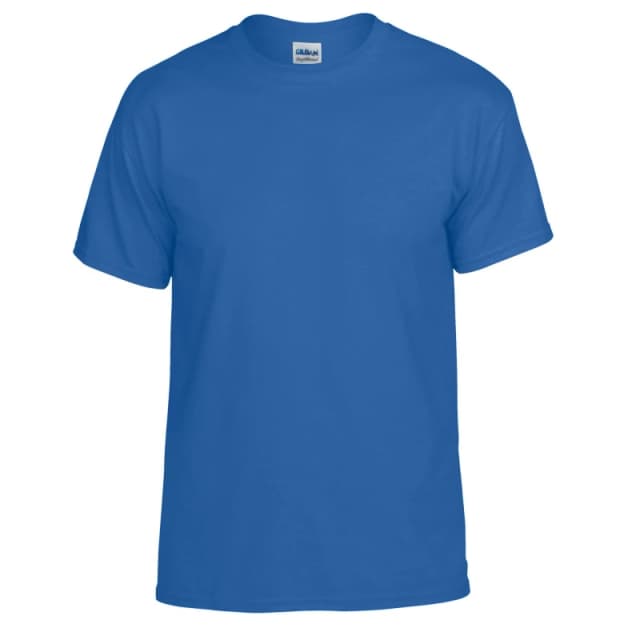 Gildan Mens Plain DryBlend T-Shirt in Blue Size: Small Blue Male S