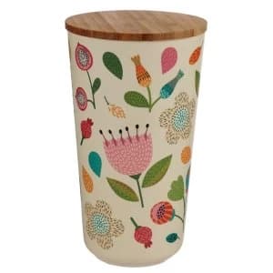 Autumn Falls Bamboo Composite Large Round Storage Box