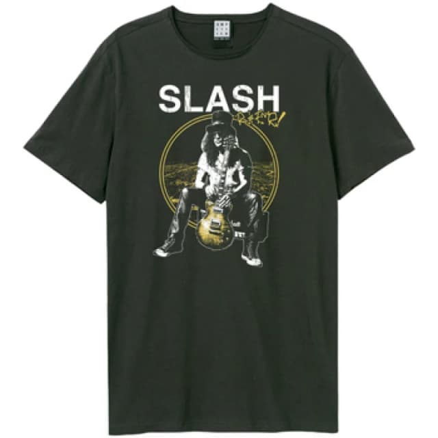 Amplified Amplified Men Big City Lights Slash T-Shirt in Charcoal Size: X-Small Charcoal XS Male 5063750997261