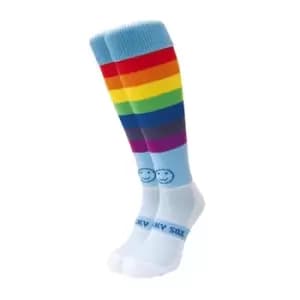 Wacky Sox Rainbow Warrior Football/Rugby Socks Snr - Multi