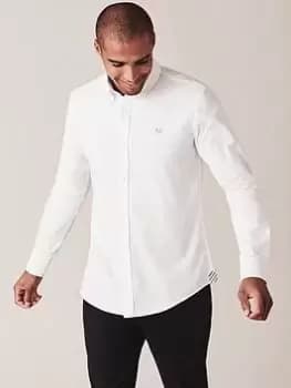 Crew Clothing Crew Slim Fit Oxford Shirt - White, Size L, Men
