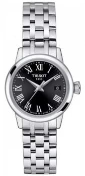 Tissot Womens Classic Dream Black Dial Stainless Watch