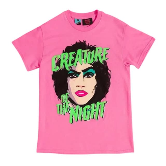 Disney Creature Of The Night T-Shirt in Pink Size: Small Pink Unisex S