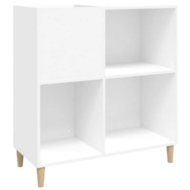 VIDAXL Record Cabinet White 84.5x38x89cm Engineered Wood Vidaxl 8720845878955